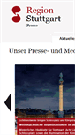 Mobile Screenshot of presse.stuttgart-tourist.de